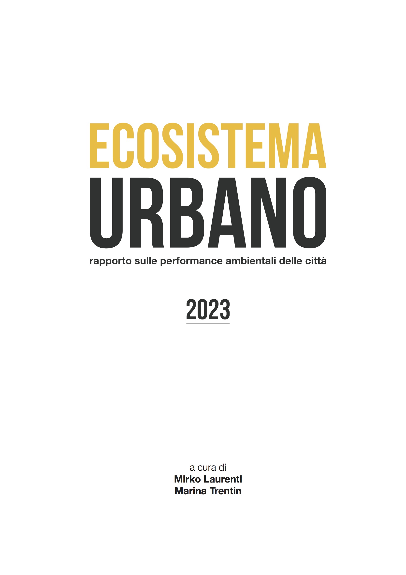 Copertina Ecosistema Urbano 2023