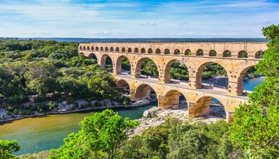 Foto pont du gard acquedotto romano