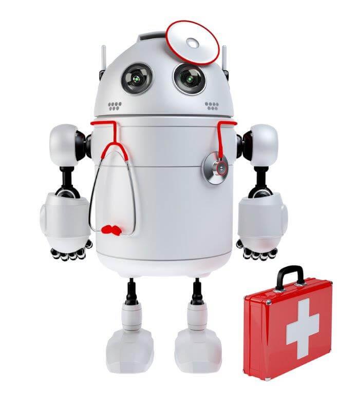 Immagine robot in medicina