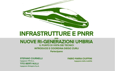 Locandina Infrastrutture e PNRR Nuove Ri Generazioni Umbria 21 maggio 2021